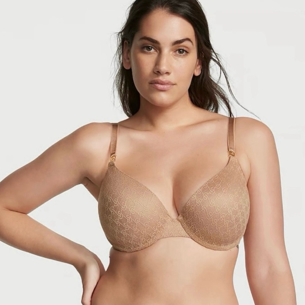 NWT Icon by Victoria's Secret Push-Up Demi Bra - Praline